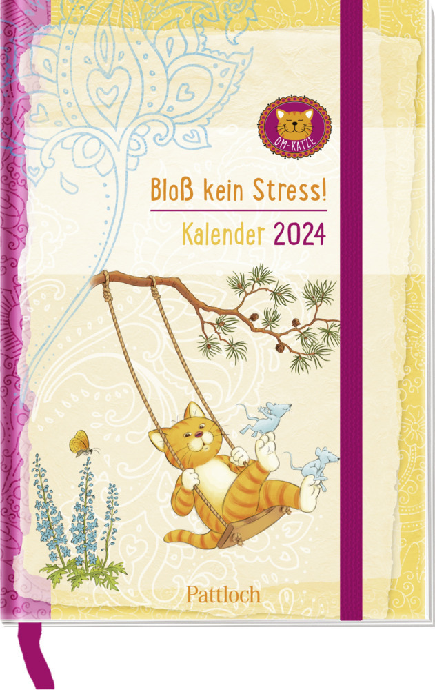 Cover: 4260308344633 | Taschenkalender 2024: Om-Katze: Bloß kein Stress! | Lisa Manneh | 2024
