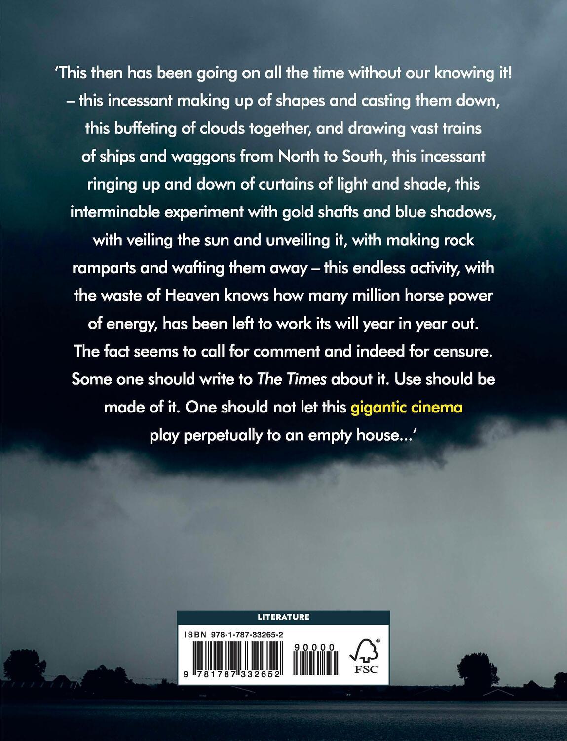Rückseite: 9781787332652 | Gigantic Cinema | A Weather Anthology | Taschenbuch | Englisch | 2020