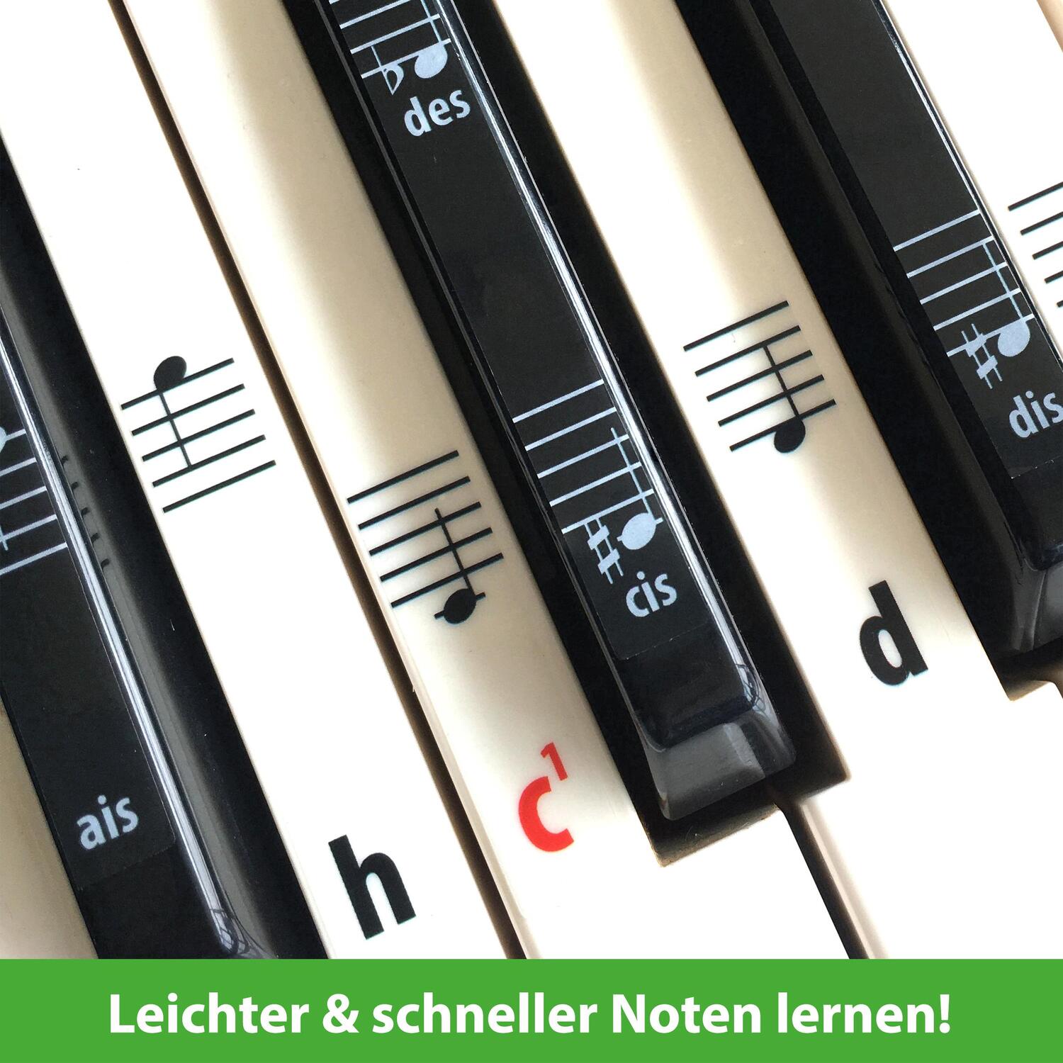 Bild: 9783866422049 | ARTIST AHEAD® Noten Aufkleber für Klavier &amp; Keyboard | Artist Ahead