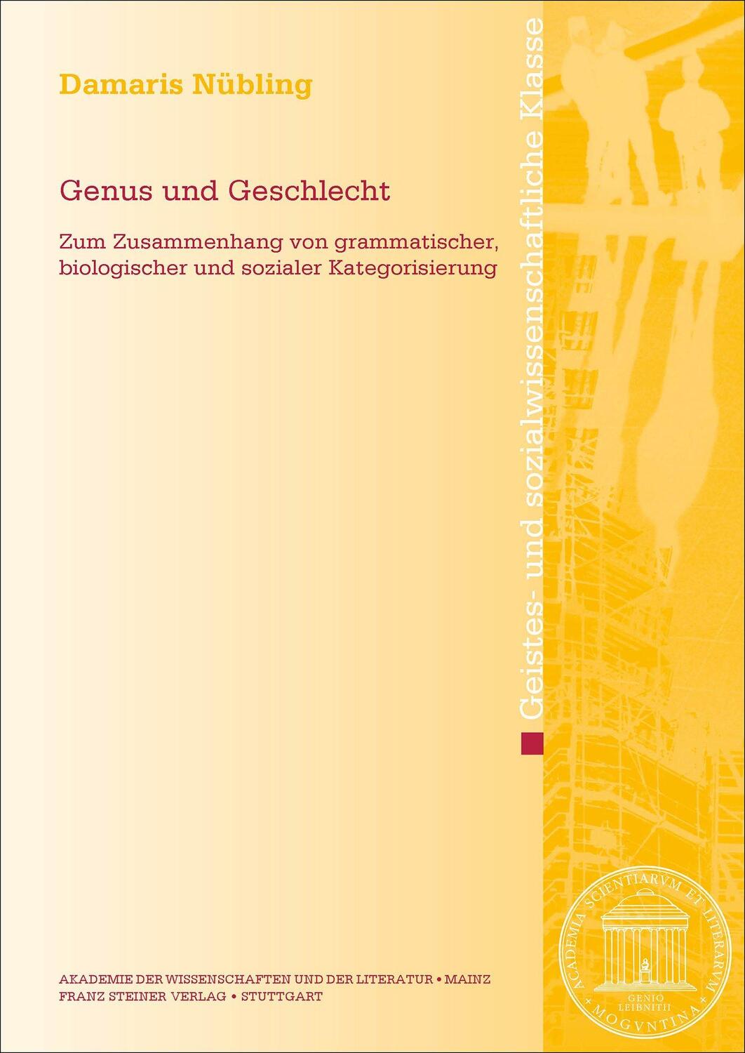 Cover: 9783515126793 | Genus und Geschlecht | Damaris Nübling | Broschüre | Deutsch | 2020