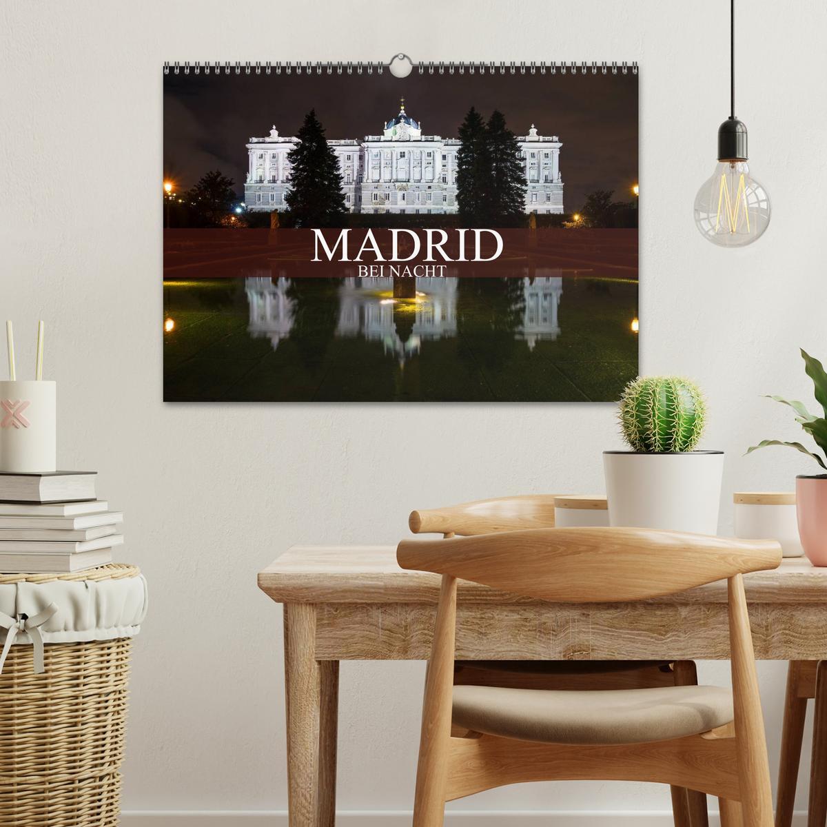 Bild: 9783435517480 | Madrid bei Nacht (Wandkalender 2025 DIN A3 quer), CALVENDO...