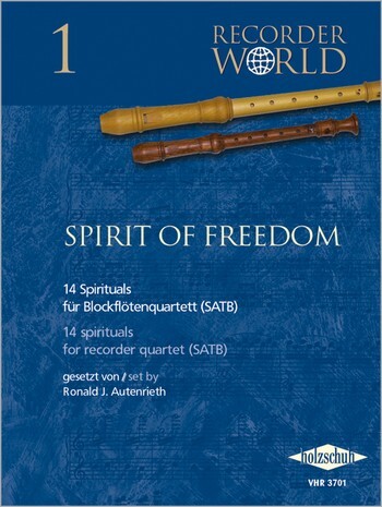 Cover: 4031659037013 | Spirit of Freedom für 4 Blockflöten (SATB) | Autenrieth | Buch + CD