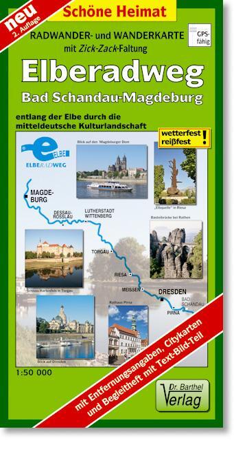 Cover: 9783895910432 | Radwanderkarte Elberadweg Bad Schandau - Magdeburg 1 : 50 000 | 2014