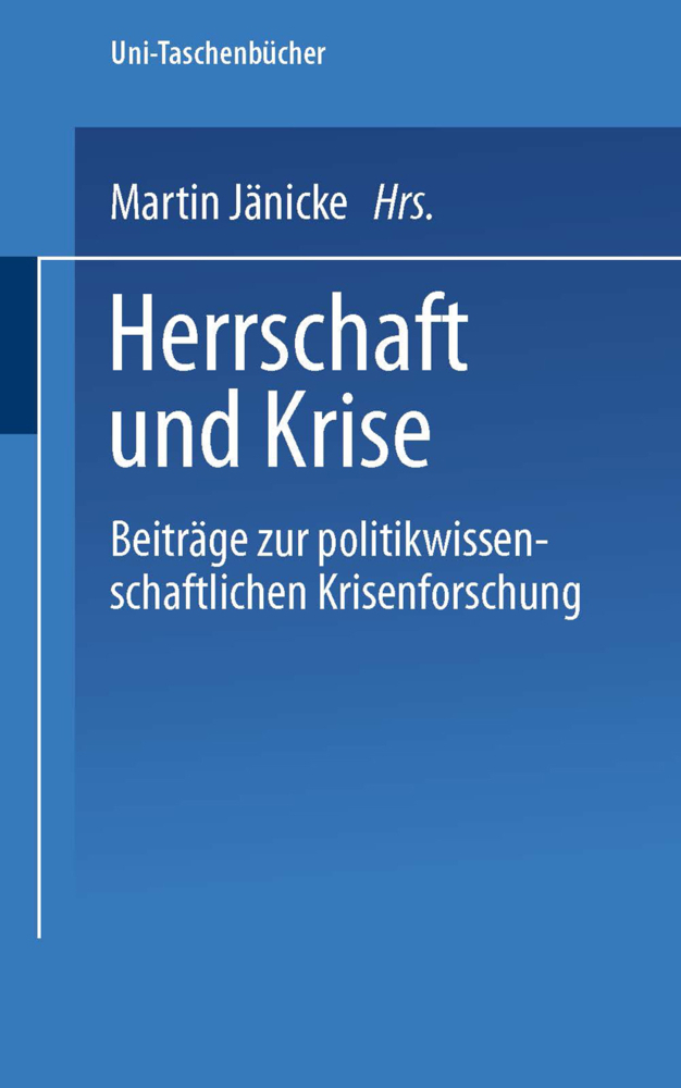 Cover: 9783531111636 | Herrschaft und Krise | Martin Jänicke | Taschenbuch | viii | Deutsch