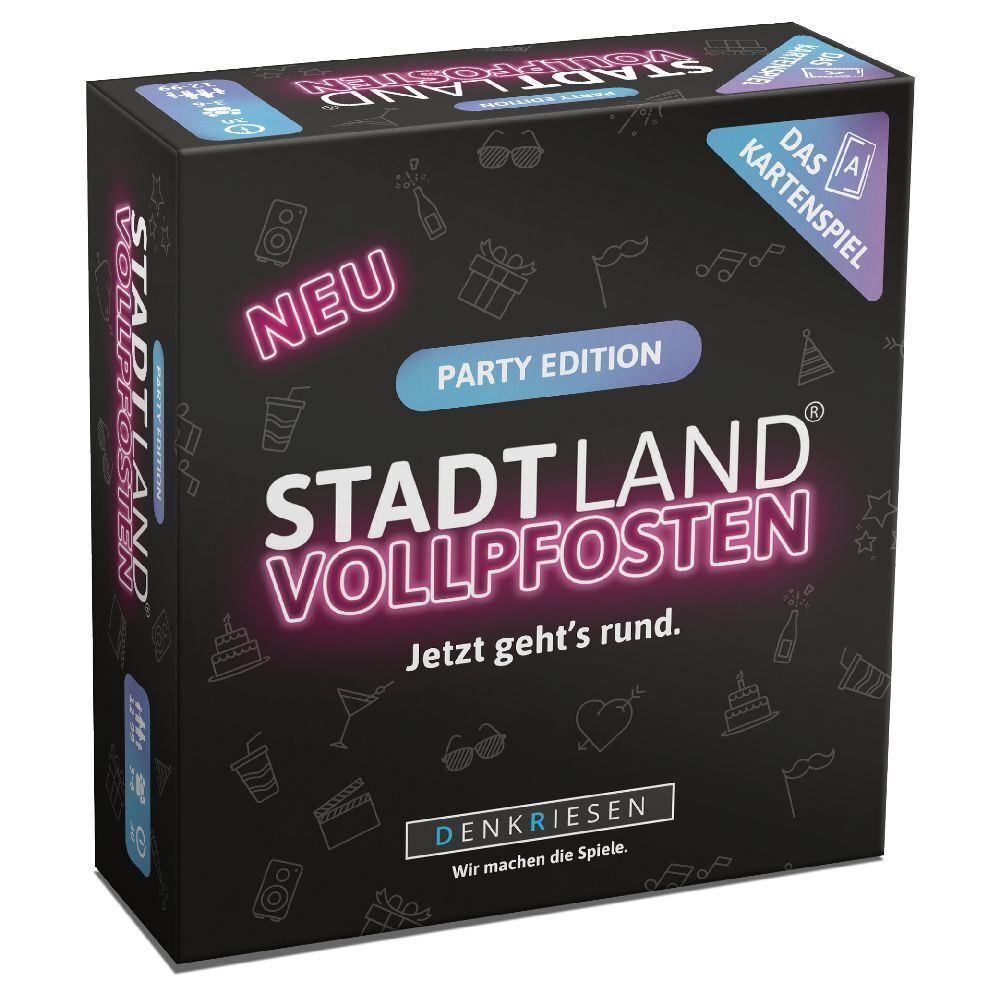 Cover: 4260528091973 | Denkriesen - Stadt Land Vollpfosten® - Das Kartenspiel - Party...