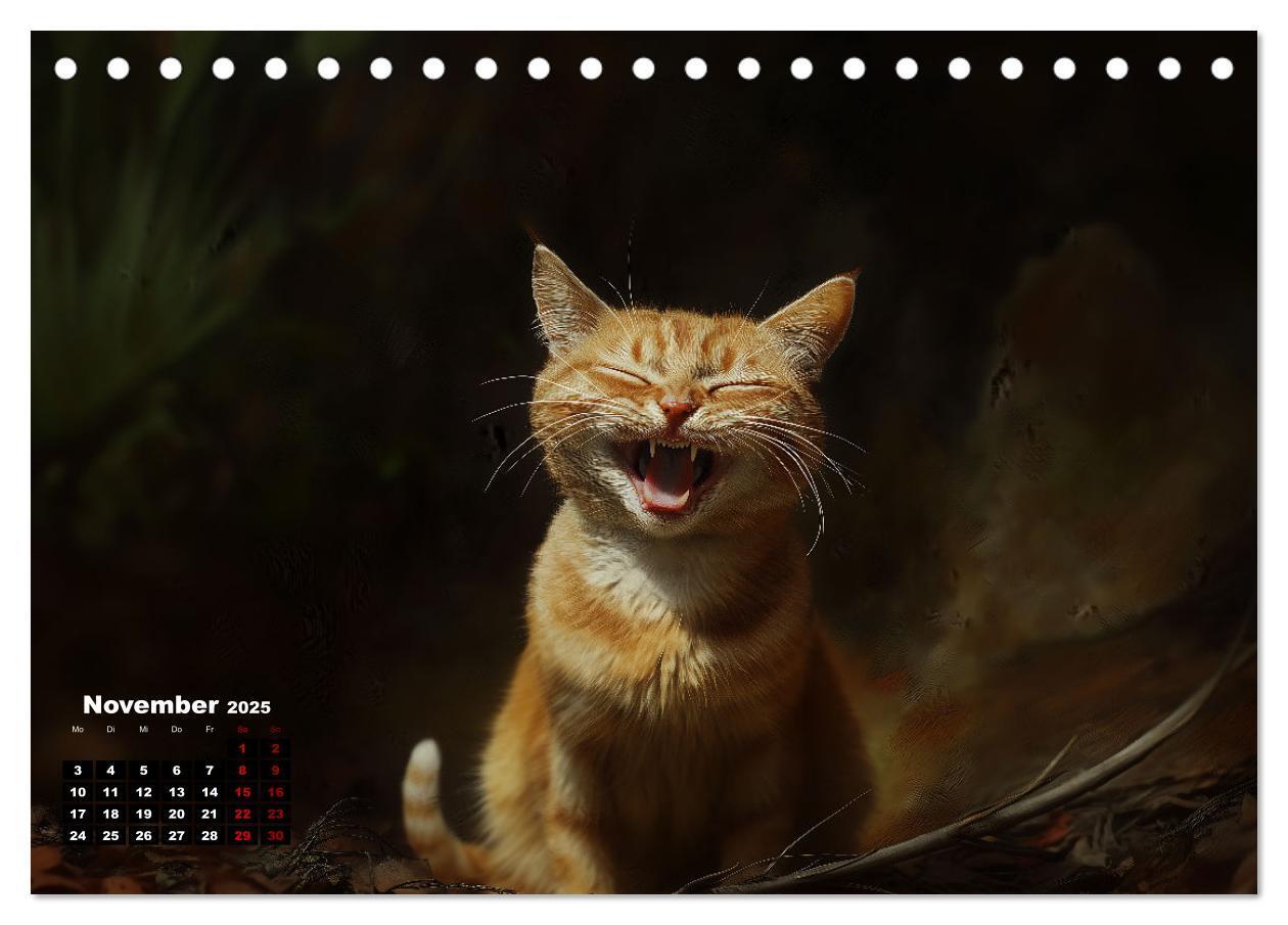 Bild: 9783457202074 | Auch Katzen lachen gern (Tischkalender 2025 DIN A5 quer), CALVENDO...