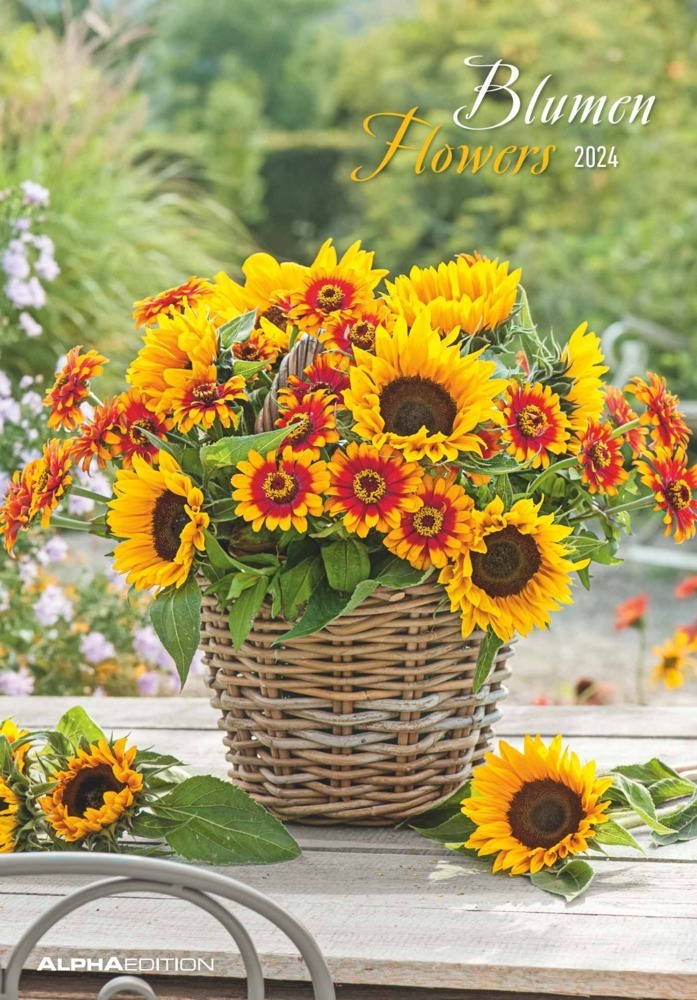 Cover: 4251732334741 | Blumen 2024 - Bildkalender 23,7x34 cm - Kalender mit Platz für...