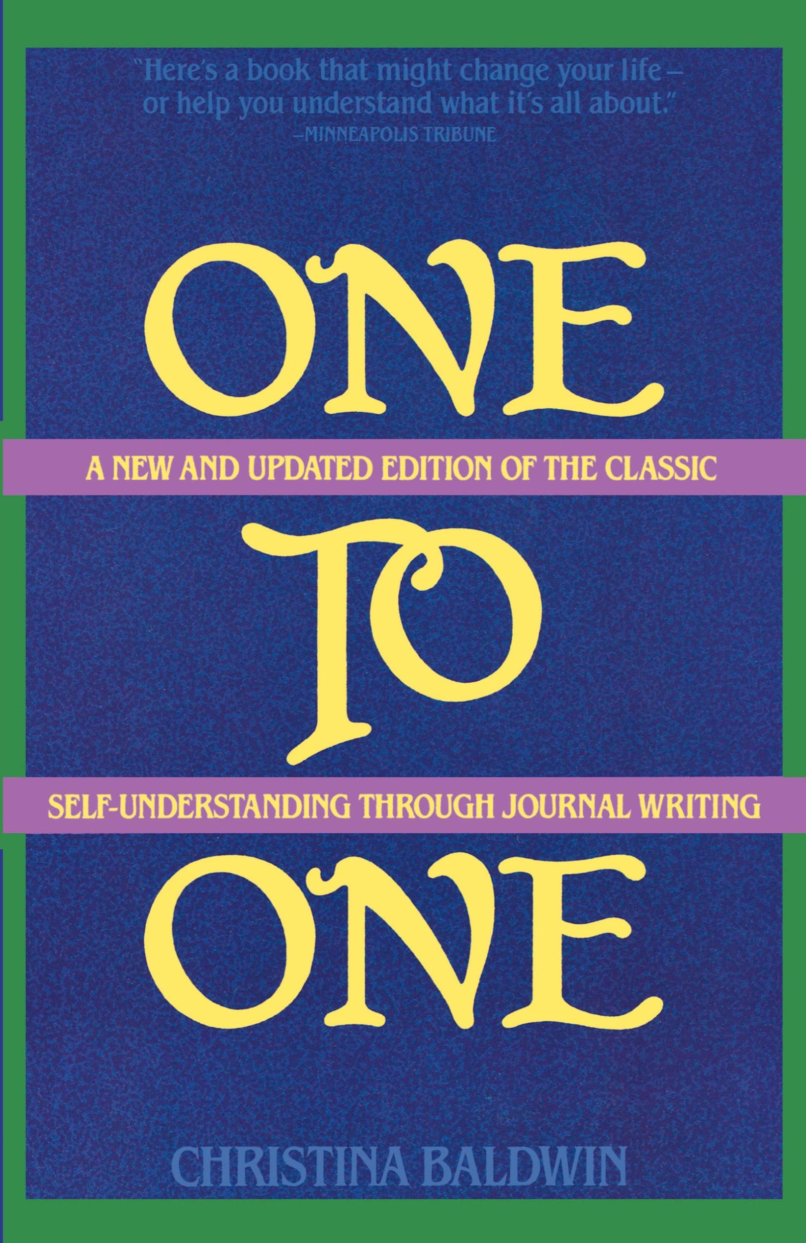 Cover: 9780871316523 | One to One | Self-Understanding Through Journal Writing | Baldwin