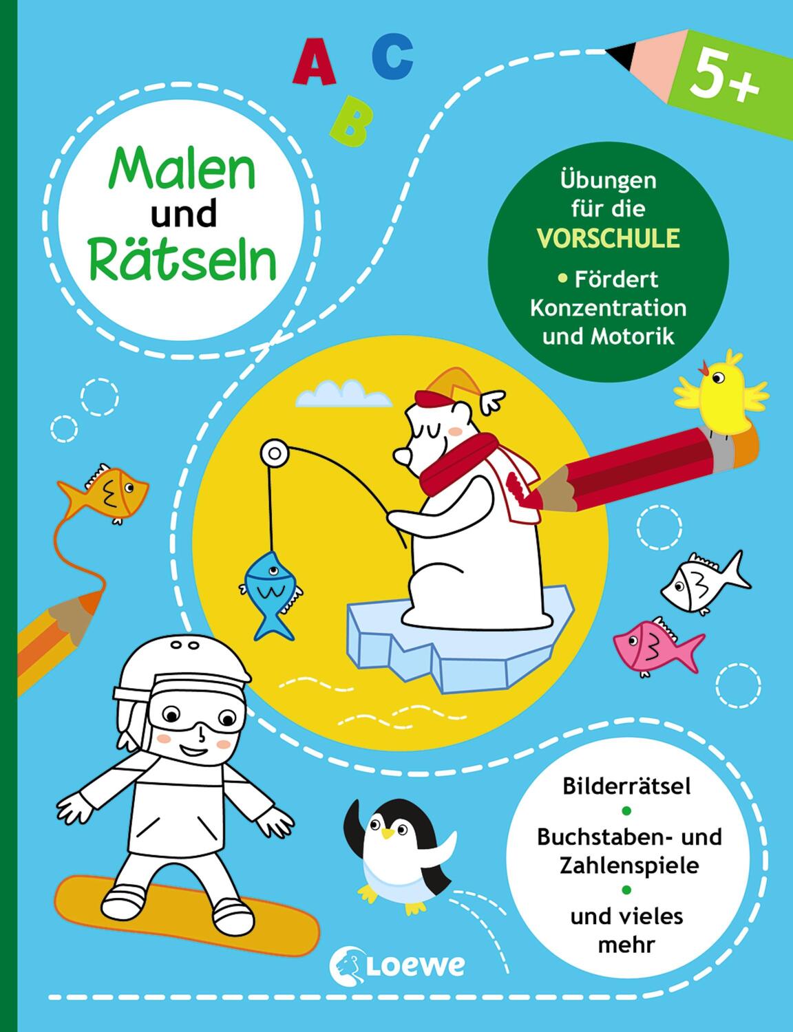 Cover: 9783743209909 | Malen und Rätseln - Übungen für die Vorschule (5+) | Taschenbuch