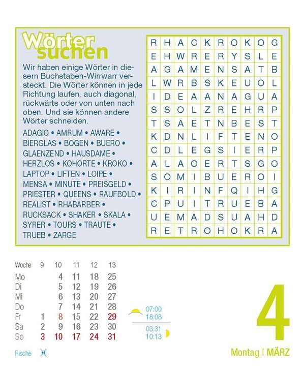 Bild: 9783731870548 | Rätsel und Denkspiele 2024 | Korsch Verlag | Kalender | 328 S. | 2024