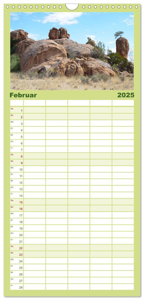 Bild: 9783457122051 | Familienplaner 2025 - Namibia mit 5 Spalten (Wandkalender, 21 x 45...