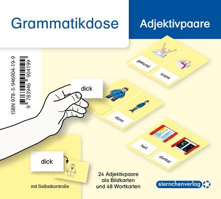 Cover: 9783946904199 | Meine Grammatikdose - Adjektivpaare | Katrin Langhans | Box | Deutsch