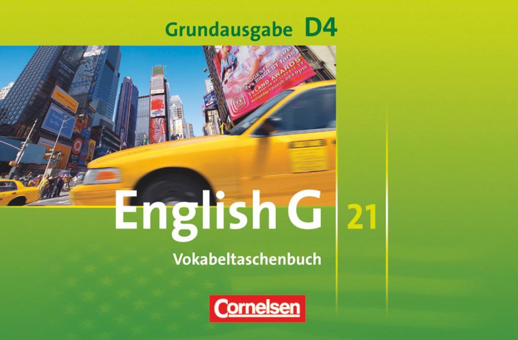 Cover: 9783060321650 | English G 21. Grundausgabe D 4. Vokabeltaschenbuch | 8. Schuljahr