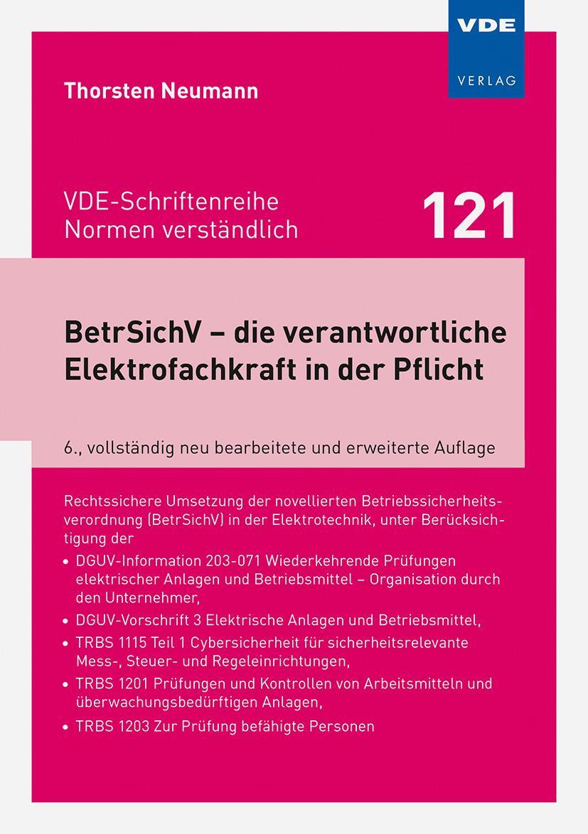 Bild: 9783800762576 | BetrSichV - die verantwortliche Elektrofachkraft in der Pflicht | Buch