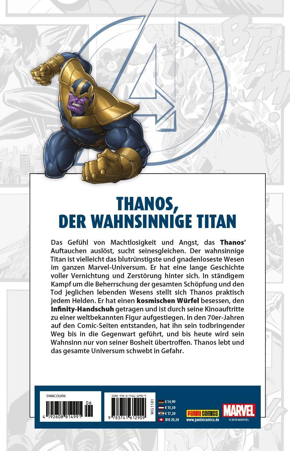 Rückseite: 9783741612909 | Avengers Collection: Thanos | Robbie Thompson (u. a.) | Buch | 124 S.