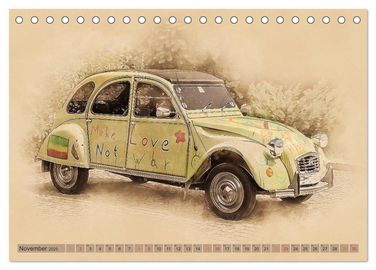 Bild: 9783435214457 | Die Ente, Deux Chevaux, 2CV (Tischkalender 2025 DIN A5 quer),...