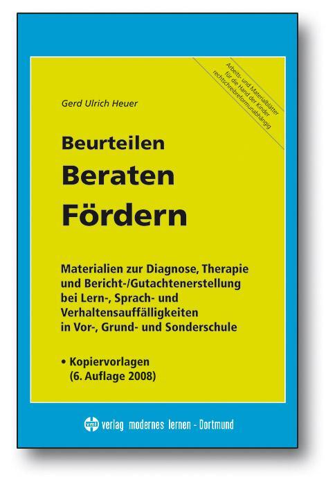 Cover: 9783808005347 | Beurteilen - Beraten - Fördern | Gerd U Heuer | Taschenbuch | KUNSTORD