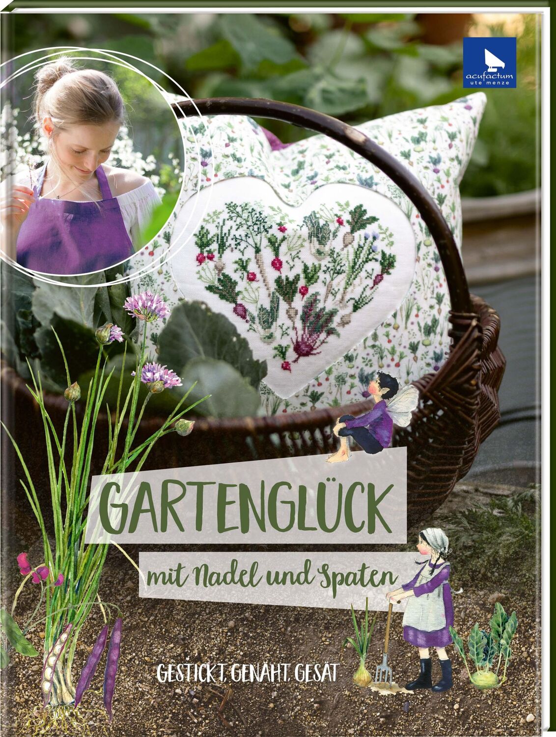 Cover: 9783940193544 | Gartenglück mit Nadel und Spaten | Gestrickt, genäht, gesät | Drescher