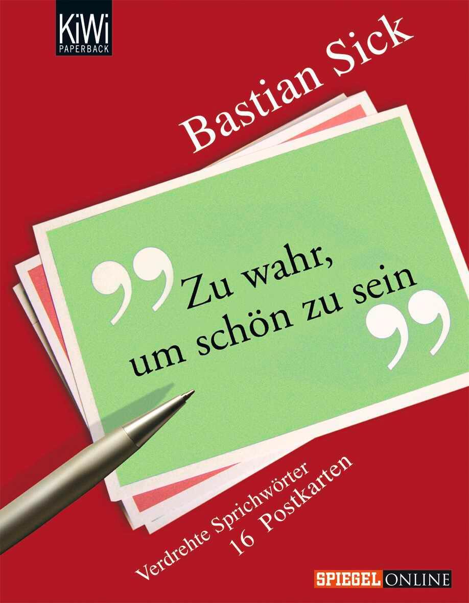 Cover: 9783462040098 | Zu wahr, um schön zu sein. 16 Postkarten | Verdrehte Sprichwörter