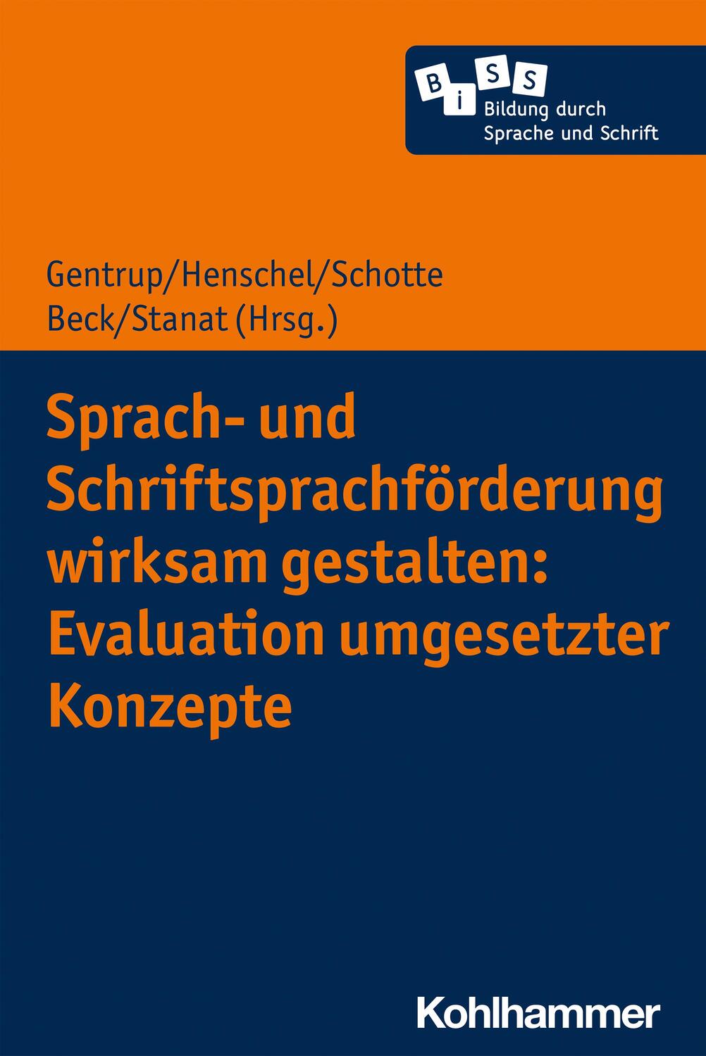 Cover: 9783170375192 | Sprach- und Schriftsprachförderung wirksam gestalten: Evaluation...