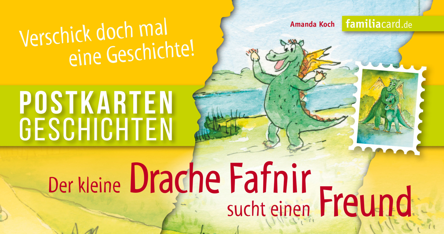 Cover: 9783961311170 | Der kleine Drache Fafnir sucht einen Freund | Postkartengeschichten
