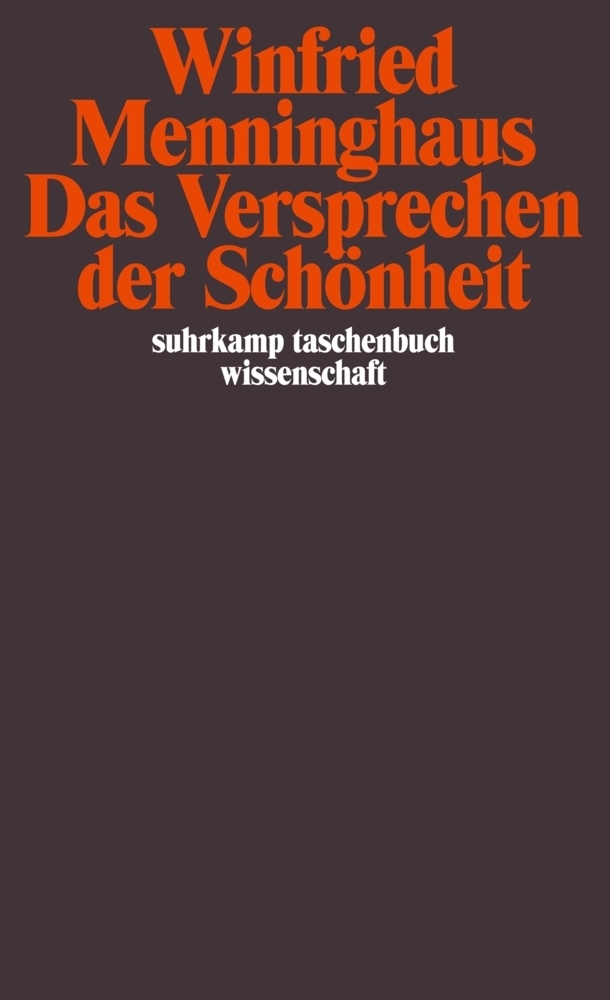 Cover: 9783518294161 | Das Versprechen der Schönheit | Winfried Menninghaus | Taschenbuch