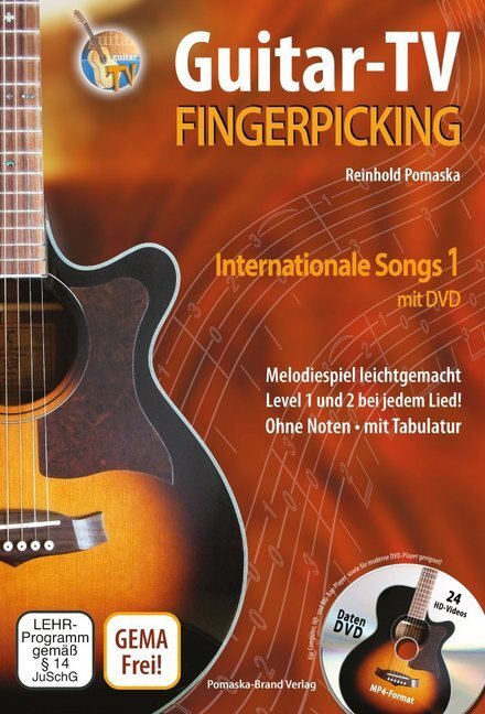 Cover: 9783943304831 | Guitar-TV: Fingerpicking - Internationale Songs 1 (mit DVD), m. 1...