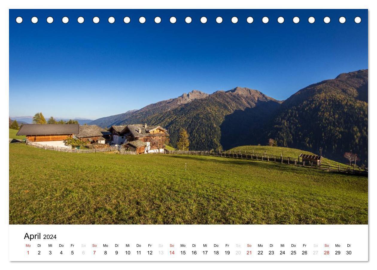 Bild: 9783383403545 | Bergbauernhöfe im Ultental (Tischkalender 2024 DIN A5 quer),...
