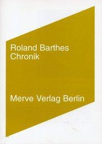 Cover: 9783883961880 | Chronik | Roland Barthes | Taschenbuch | 66 S. | Deutsch | 2003