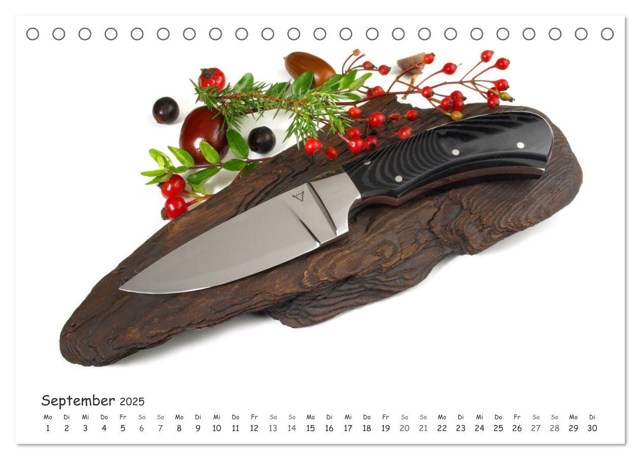 Bild: 9783435210671 | Handgefertigte Jagdmesser (Tischkalender 2025 DIN A5 quer),...