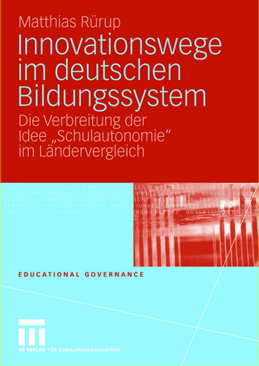 Cover: 9783531155968 | Innovationswege im deutschen Bildungssystem | Matthias Rürup | Buch