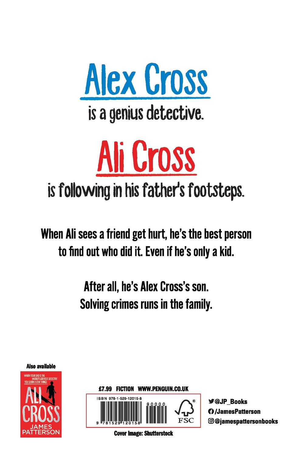 Rückseite: 9781529120158 | Ali Cross: Like Father, Like Son | James Patterson | Taschenbuch