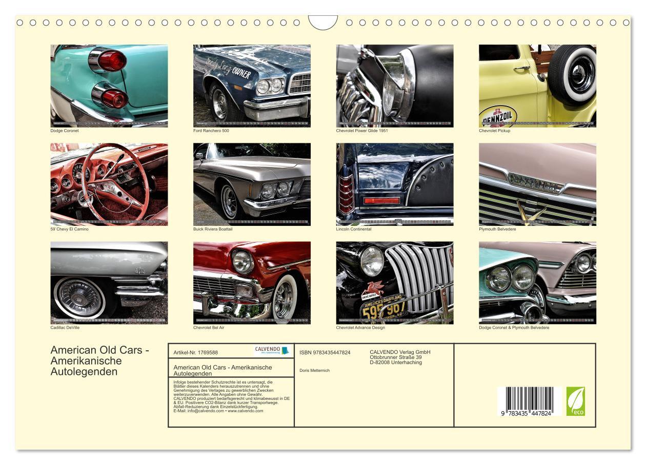 Bild: 9783435447824 | American Old Cars - Amerikanische Autolegenden (Wandkalender 2025...