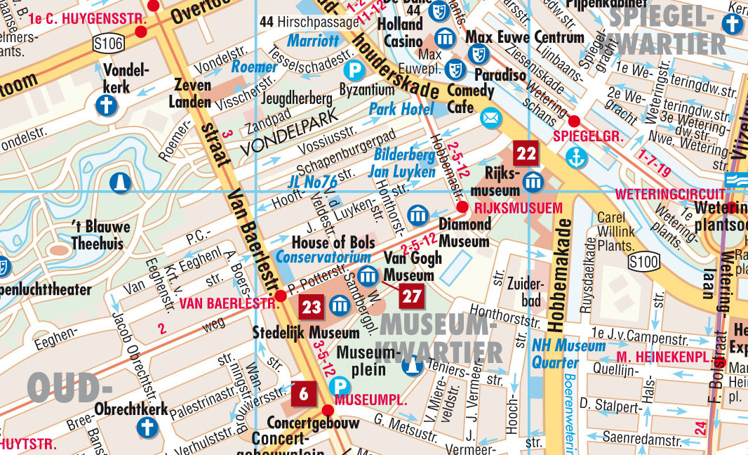 Bild: 9783866093393 | Borch Map Amsterdam | (Land-)Karte | Mehrfarbendruck. Gefalzt | 2014