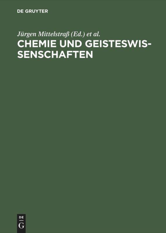 Cover: 9783055016042 | Chemie und Geisteswissenschaften | Versuch einer Annäherung | Buch