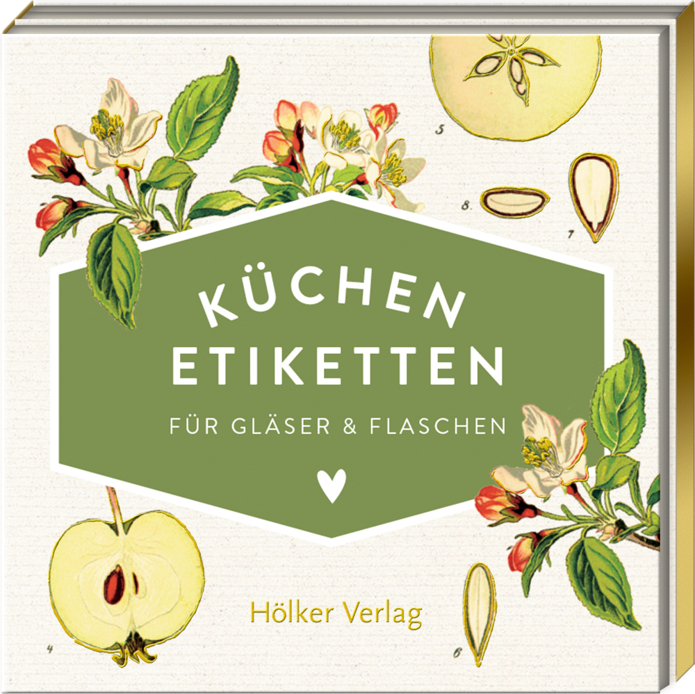Cover: 4041433880995 | Küchen-Etiketten für Gläser &amp; Flaschen (Äpfel, Küchenpapeterie) | Buch