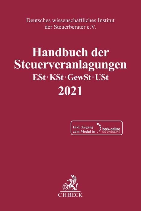Cover: 9783406781315 | Handbuch der Steuerveranlagungen, m. 1 Buch, m. 1 Online-Zugang | e.V.