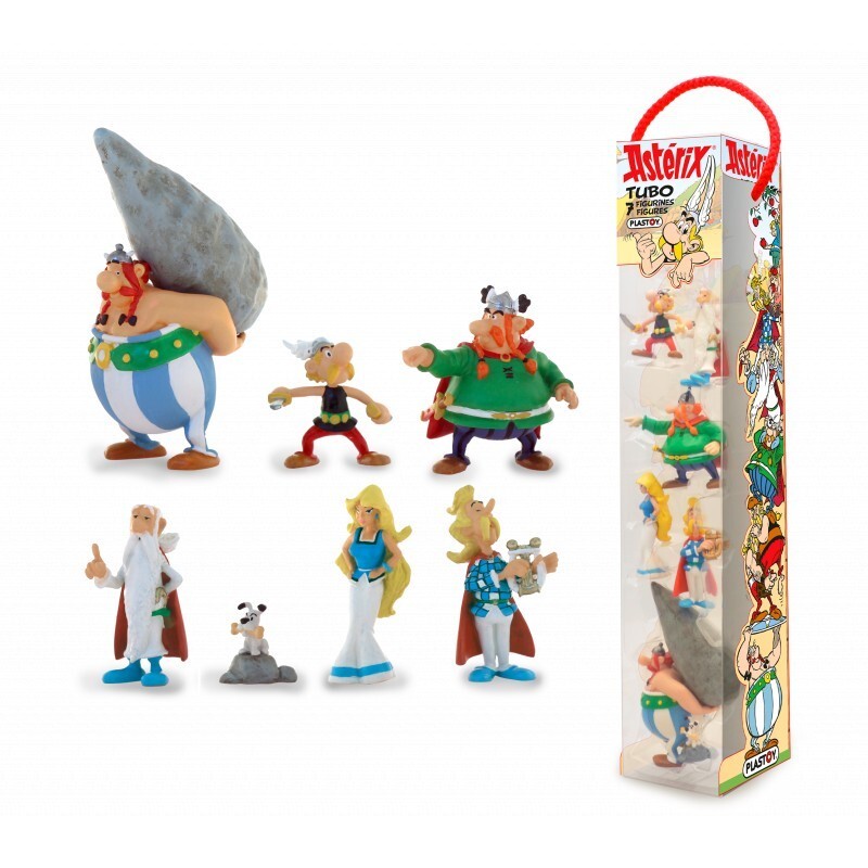 Cover: 3521320703855 | Asterix Dorfbewohner - Tube (7 Figuren) | Asterix Asterix + Obelix