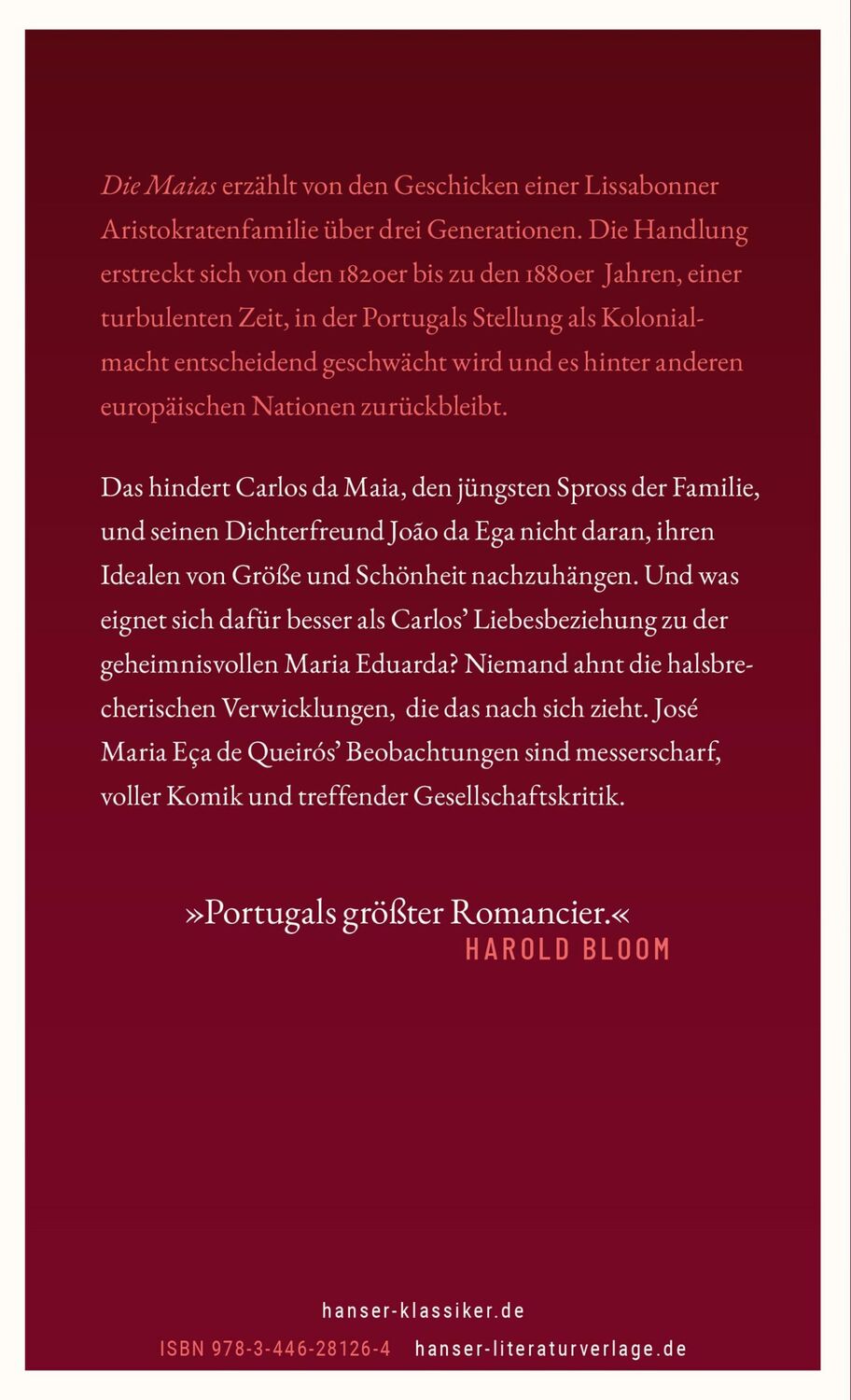 Bild: 9783446281264 | Die Maias | Episoden aus dem romantischen Leben | Queirós | Buch