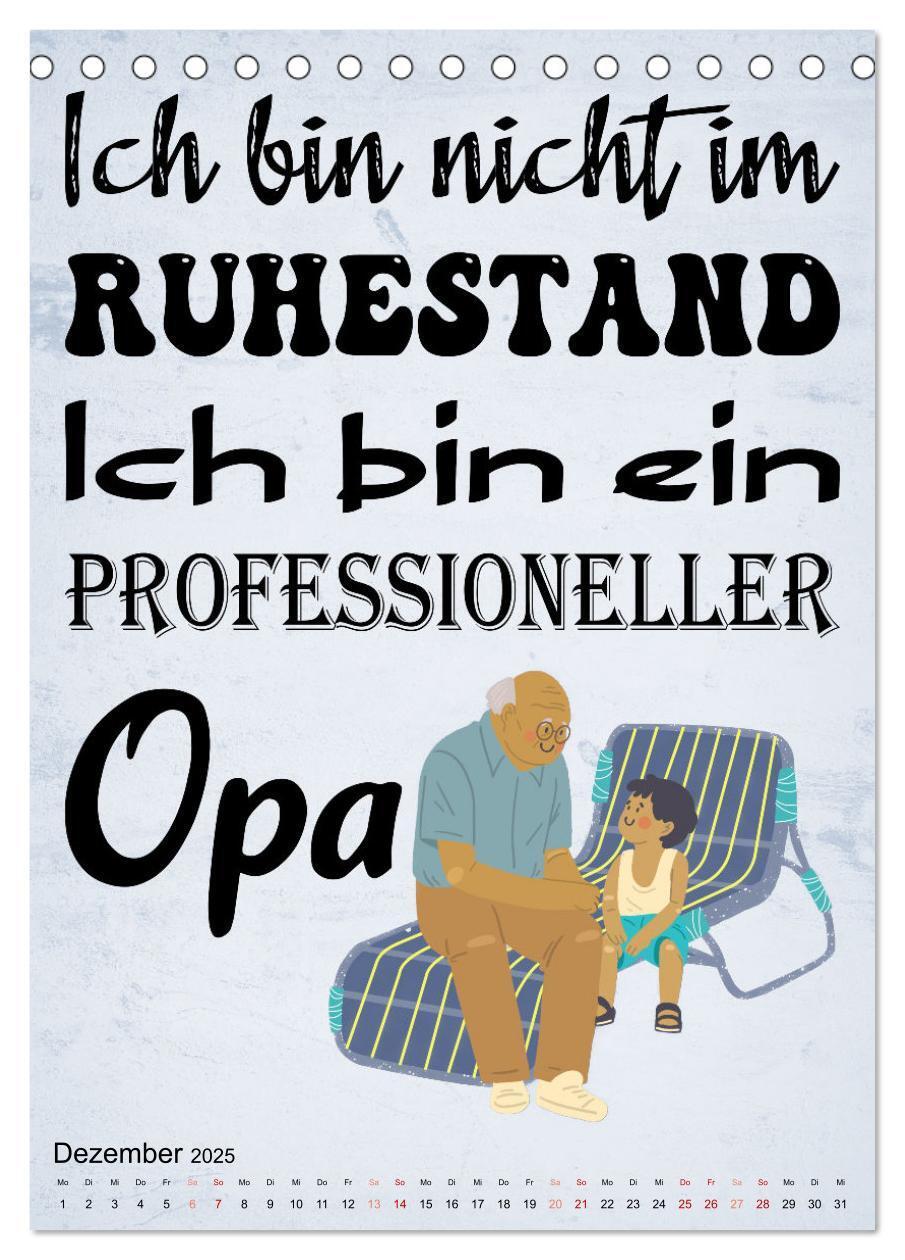 Bild: 9783435887422 | Opa ist der Coolste (Tischkalender 2025 DIN A5 hoch), CALVENDO...