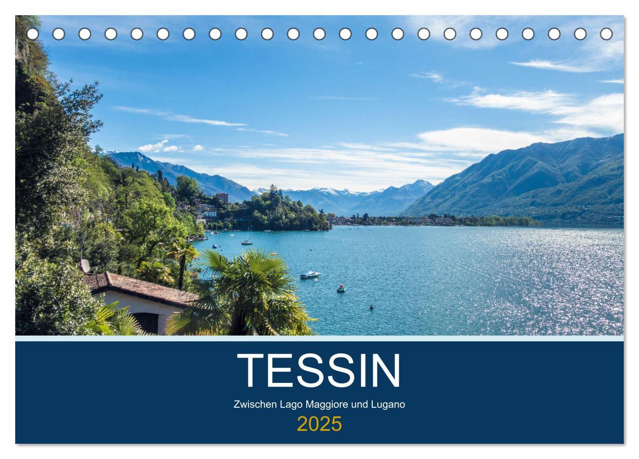 Cover: 9783435232840 | Tessin, zwischen Lago Maggiore und Lugano (Tischkalender 2025 DIN...