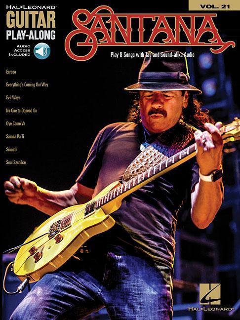 Cover: 888680630683 | Santana - Guitar Play-Along Vol. 21 Book/Online Audio | Carlos Santana