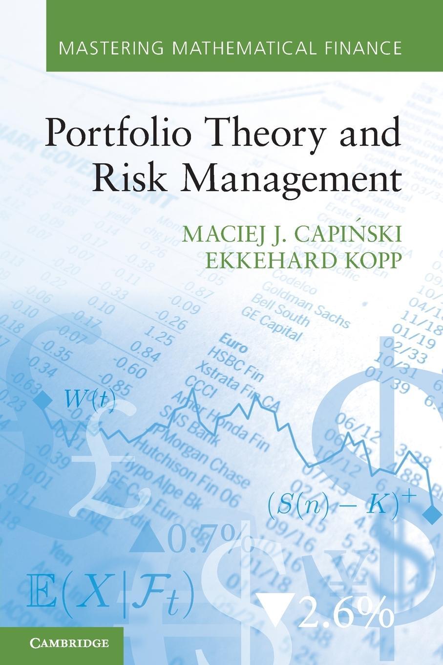 Cover: 9780521177146 | Portfolio Theory and Risk Management | Maciej J. Capi¿ski (u. a.)