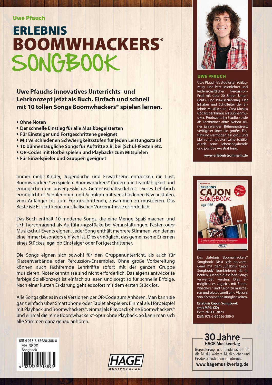 Bild: 9783866263888 | Erlebnis Boomwhackers® Songbook (mit MP3-CD) | Uwe Pfauch | Broschüre