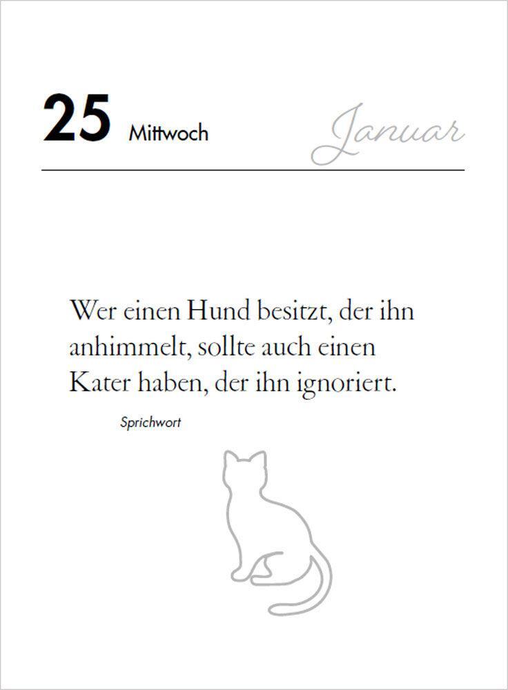 Bild: 9783730613375 | Katzen. Der literarische Tageskalender 2025 | Mareike von Landsberg