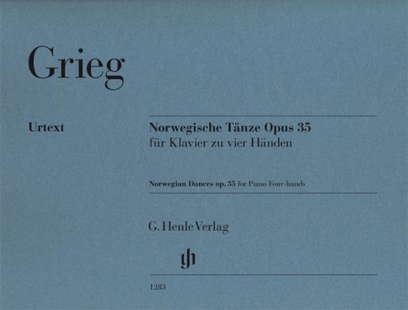 Cover: 9790201812830 | Norwegische Tänze Opus 35 für Klavier zu vier Händen, Urtext | Grieg
