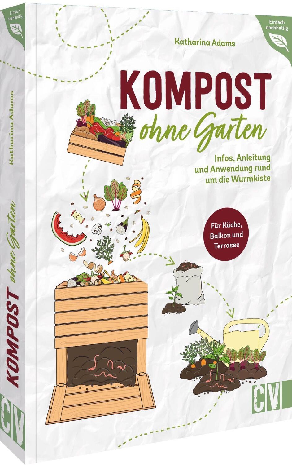 Cover: 9783838838656 | Kompost ohne Garten | Katharina Adams | Taschenbuch | Deutsch | 2023