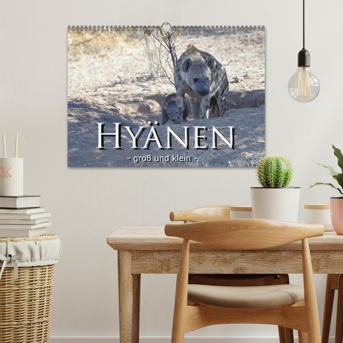 Bild: 9783435364985 | Hyänen - groß und klein (Wandkalender 2025 DIN A3 quer), CALVENDO...