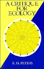 Cover: 9780521395885 | A Critique for Ecology | Robert Henry Peters | Taschenbuch | Englisch