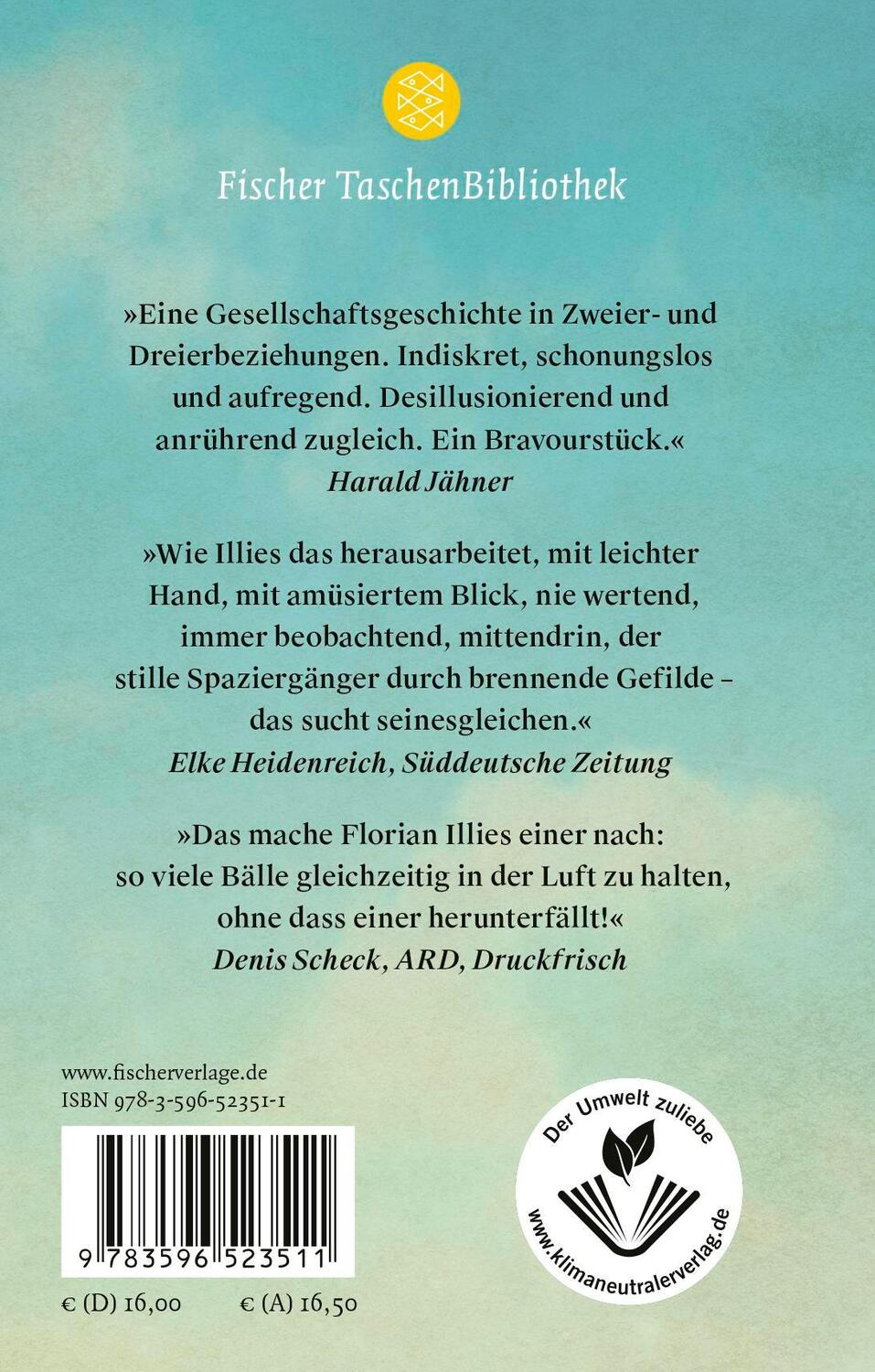 Rückseite: 9783596523511 | Liebe in Zeiten des Hasses | Chronik eines Gefühls 1929-1939 | Illies